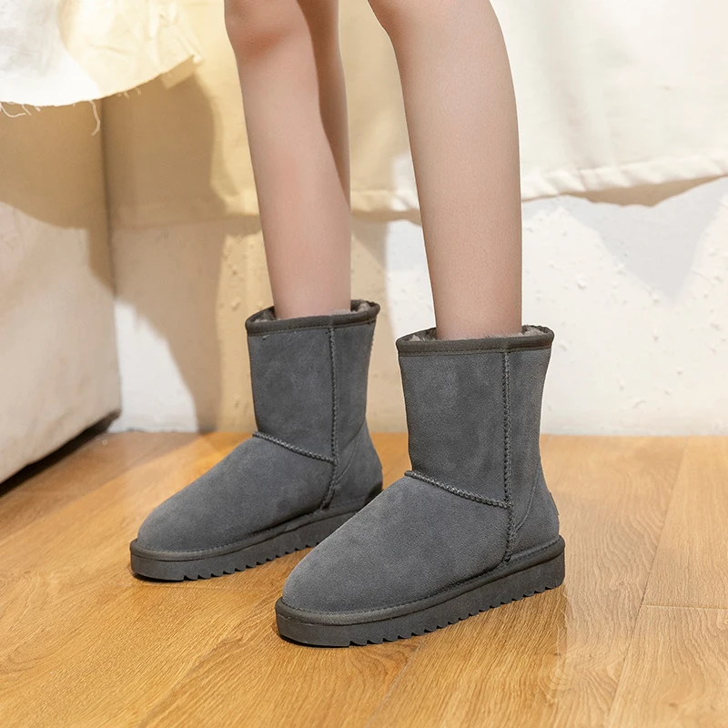 

New Comfortable Platform Bottom Designer Women Snow Boots 2025 Winter Office Walking Shopping Women Large Size Fashion Boots