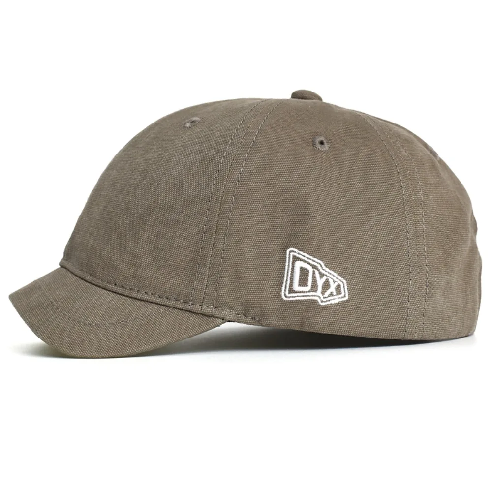 Cztery pory roku mężczyźni kobiety moda bawełniana czapka z daszkiem z krótkim rondem na co dzień tata kapelusz regulowane czapki w stylu Trucker niski profil