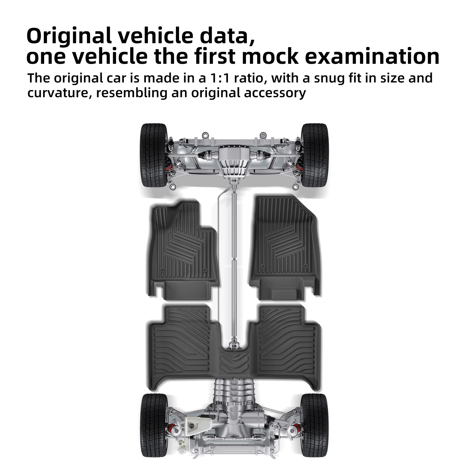 ZUNDUO Left Drive for ZEEKR X 5Seater 2023-2026 TPE Car All-Weather Floor Mats Foot Trunk Pad Cargo Liner Accessories Black