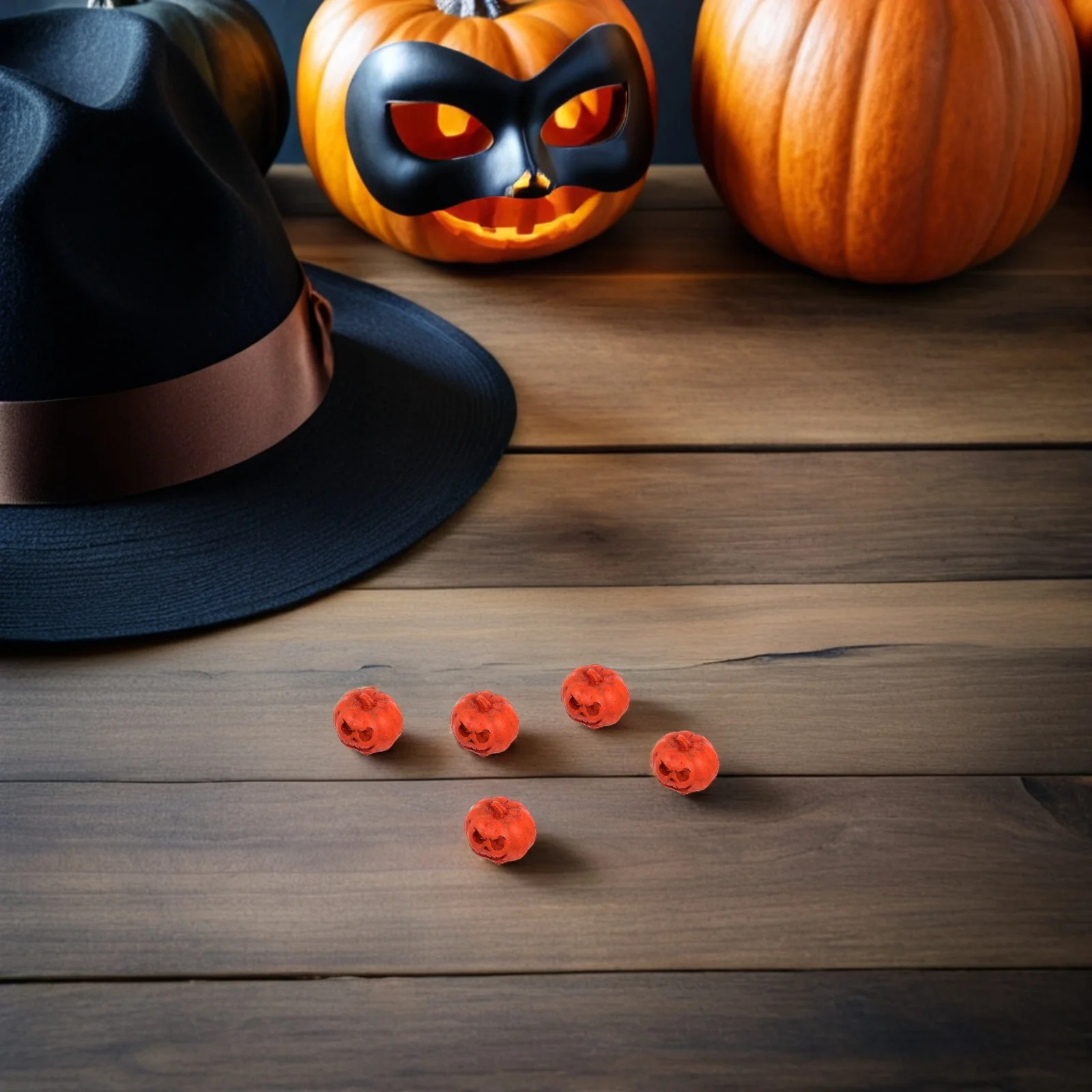 20 قطعة القرع المصغرة الراتنج زينة الهالوين القرع وهمية صغيرة لبيت الدمى صياغة مهرجان الخريف ديكور اليقطين الصغير