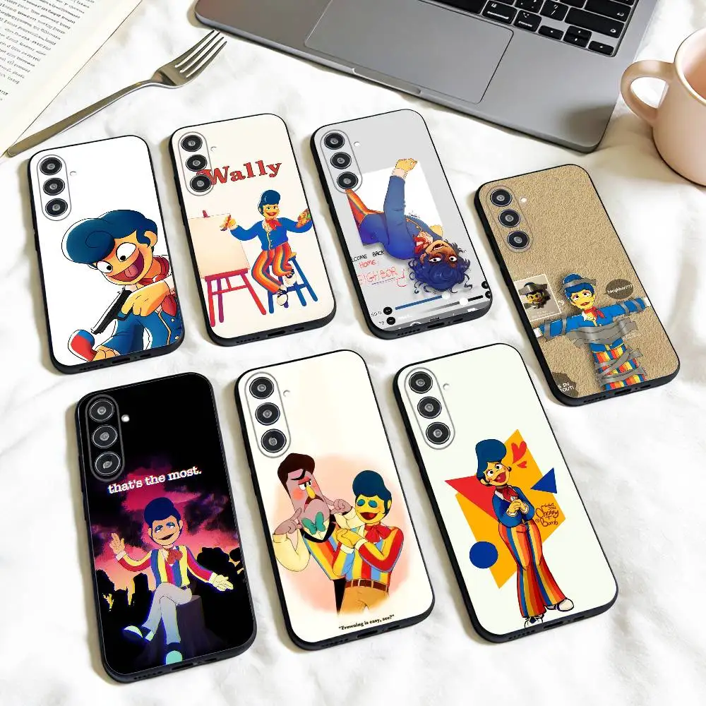 Funda de teléfono Game W-Welcome Home Wally Darling para Samsung Galaxy A73,A72,A71,A70,A53,A52,A51, otros, carcasa negra suave