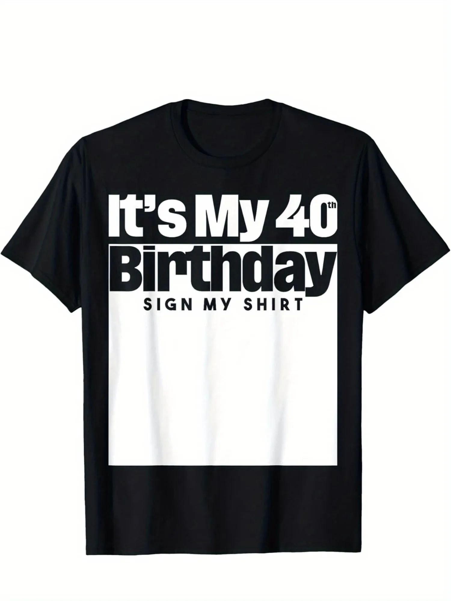 

Мужская футболка «Это мой 40-летие», мужские футболки с рисунком, забавная рубашка из хлопка, дышащая, удобная