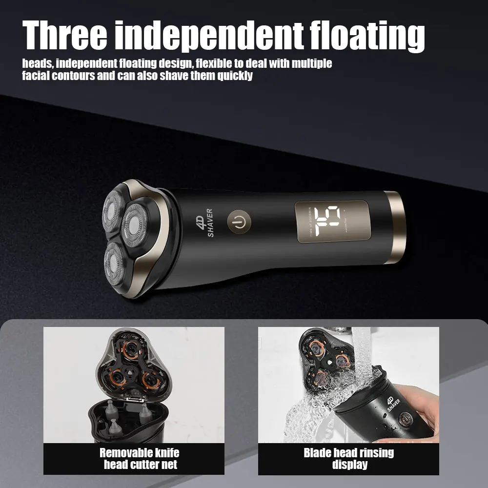 Neue 9D Elektrische Rasierer USB Auto-montiert High-power Ganzkörper Waschen Bart Messer Wiederaufladbare Rasierer haar schneiden maschine