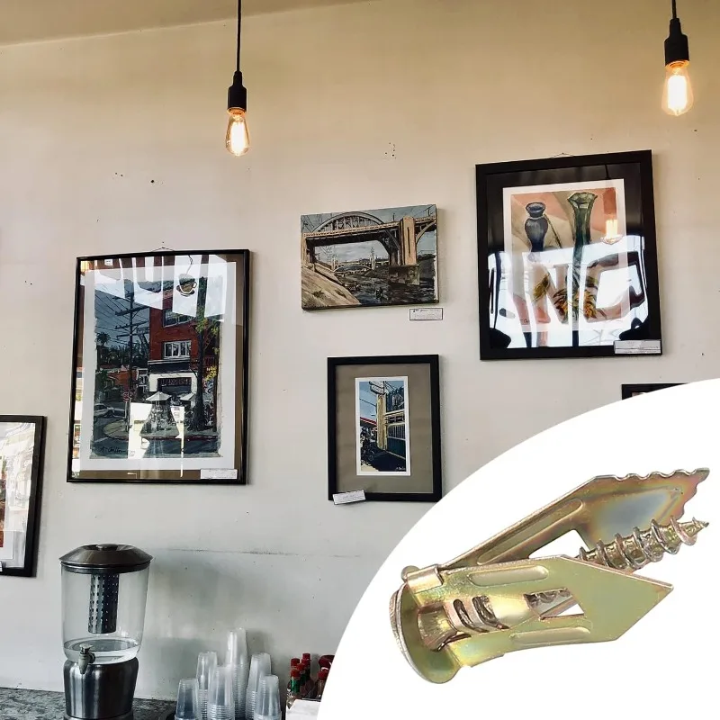 50/100/400 قطعة مسامير التنصت الذاتي الحفر المراسي مسامير دريوال المراسي سهلة التطبيق لتد الجبس الجصي