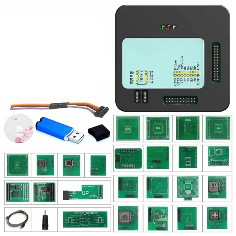 Vehicle Programmer Easy Operations Accessory for Car Diagnostics Scanner Programming Tasks with Security Dongle Feature