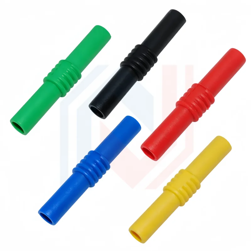 4mm Banana Socket Female To Female Socket Connector Coupler Plug Extension Adapters Insulated Nickel Plated