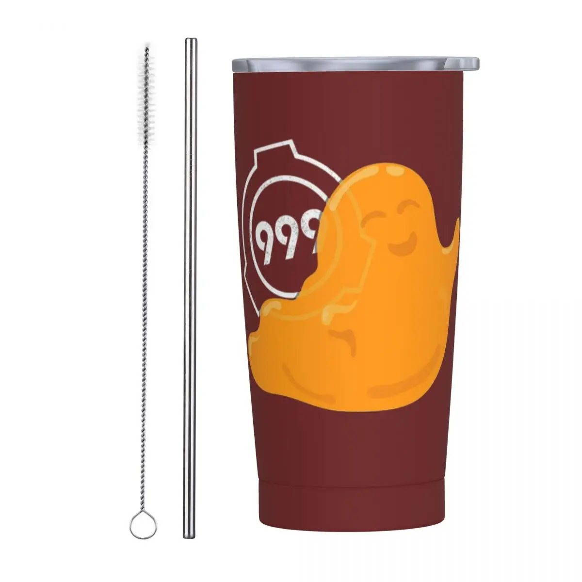 SCP-999 The Tickle Monster Stainless Steel Tumbler Vacuum Insulated Mugs Thermal Cold Cups Straw With Lid 20oz