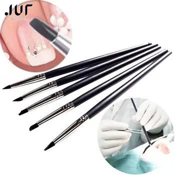5pcs Dental Shaping Silicone Tooth Tool Dental Resin Brush Pens For Adhesive Composite Cement Porcelain Teeth Dentist Tools Hot!