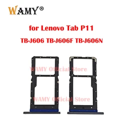 WAMY New SIM Card Tray + Micro SD Card Tray Reader Socket Holder for Lenovo Tab P11 TB-J606 TB-J606F TB-J606N