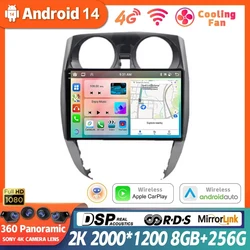 Android 14 For Nissan Note 2 E12 2012 - 2021 Car Radio 360 Camera Stereo Multimedia Video Player GPS Navigation Auto Carplay DSP