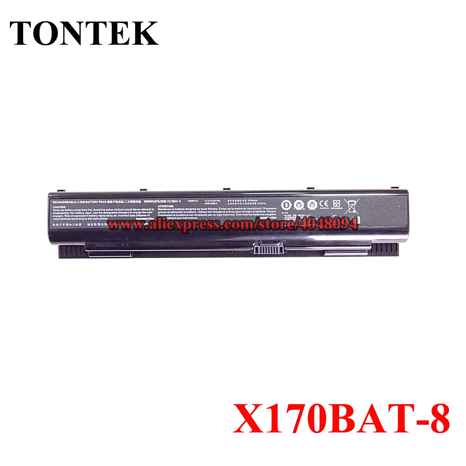 New X170BAT-8 Battery For SCHENKER XMG Ultra 17 Comet Lake CLEVO X170SM-G 14.4V 6700mAh 97Wh