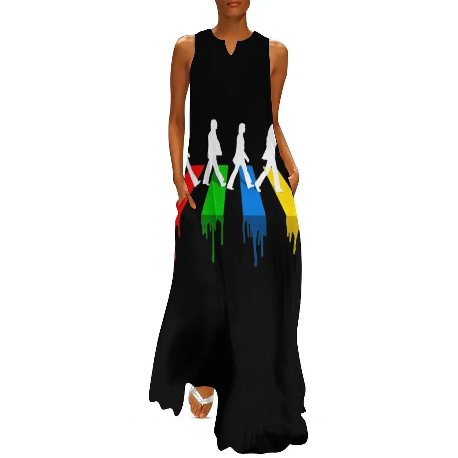

Abbey Road CMYK Street Walk Long Dress long dresses for women cocktail dresses Woman's evening dress Women's summer suit Dress