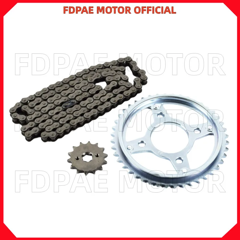 

Chain / Large and Small Sprockets / Three-piece Set for Wuyang Honda Sdh125-53-53a-55-56