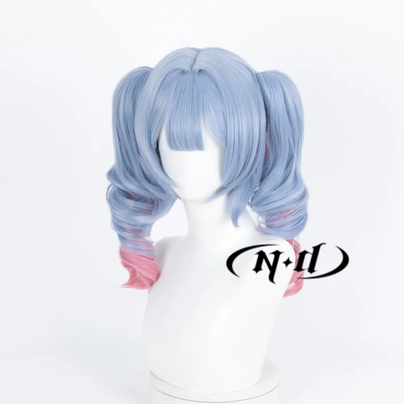 ND Hatsune Miku Cosplay Wigs Rabbit Hole Cosplay Hair Wigs Heat Resistant Synthetic for Comic Con Coser Costume Theme Party