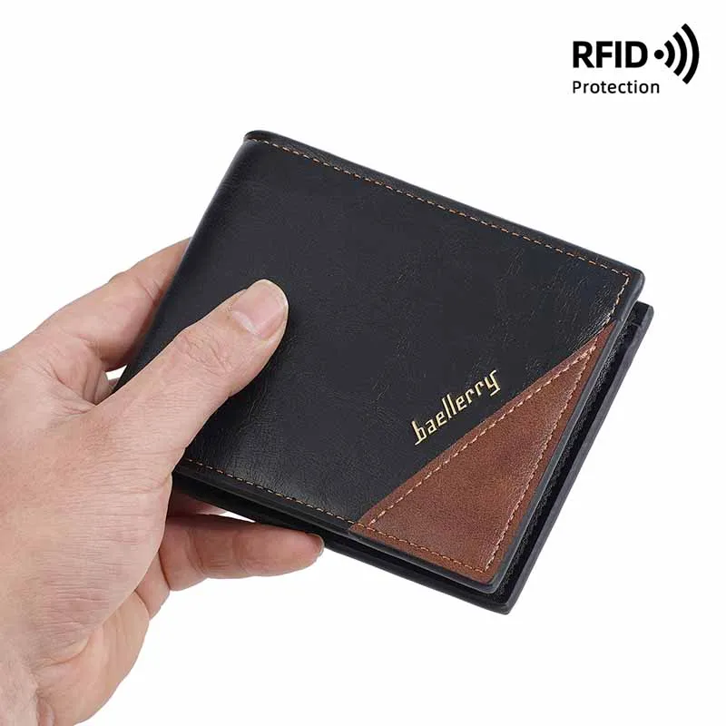 

2025 New Wallet Men Soft PU Leather Male Short Simple Light Money Clip Vintage Business Wallet for Youth Students ID Card Holder
