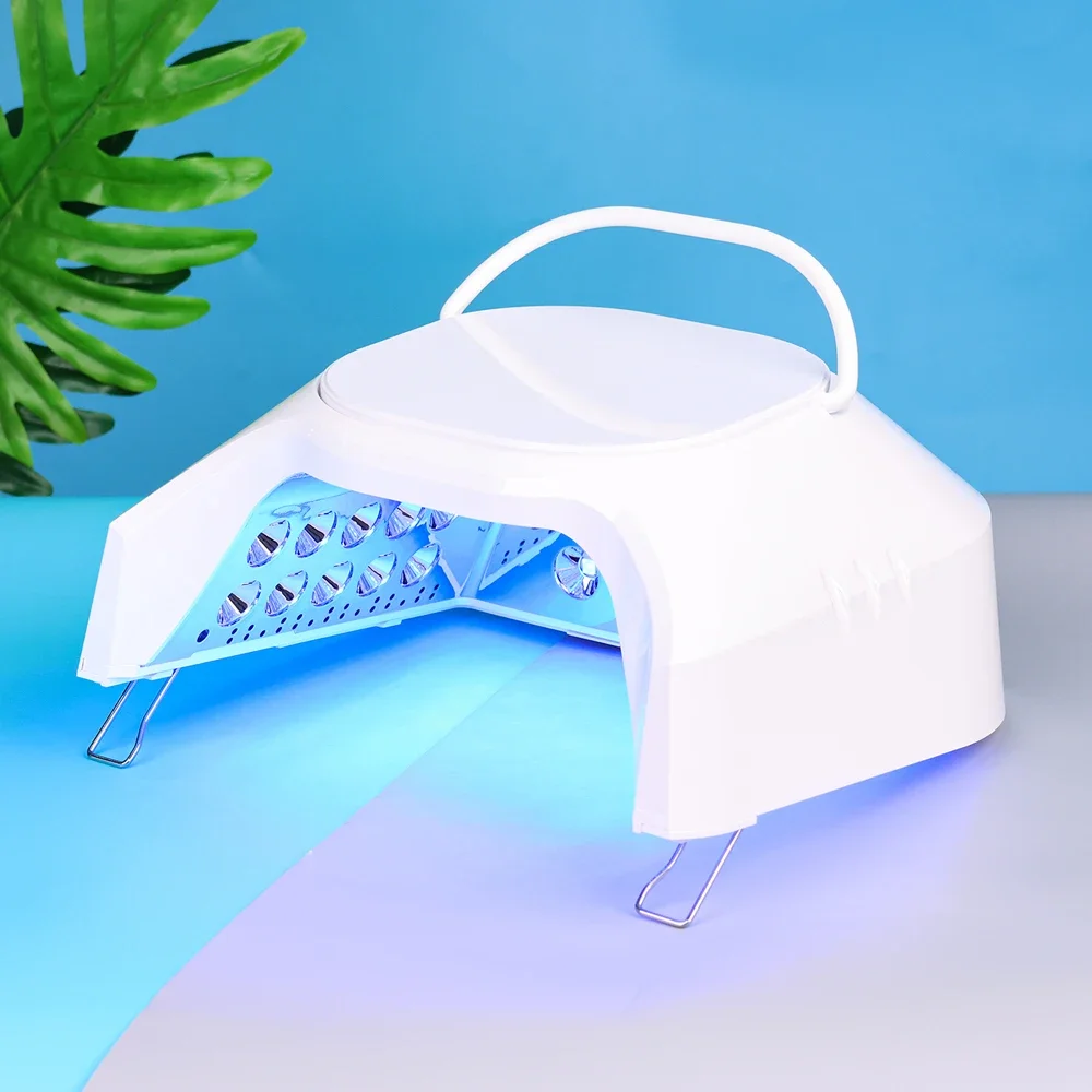 Built-in Battery Durable Double Cure Acrylic Light Emitting Diode UV Nail Light Nail Dryer, Por Handle, Nail Salons Spa