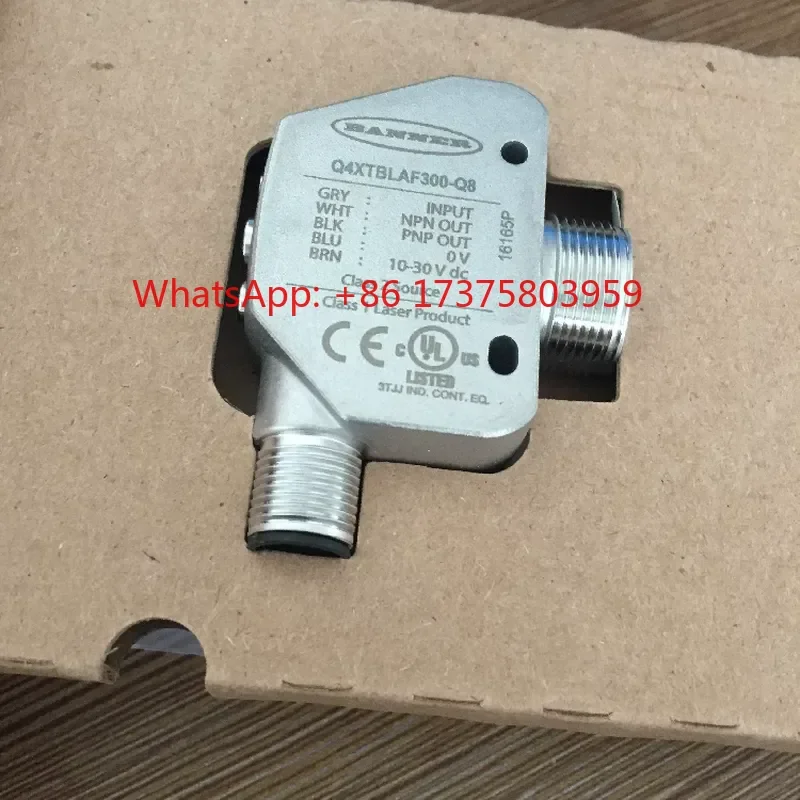 Original Q4XTBLAF100/300/500-Q8 US Banner Laser Sensor Side Hole Machine Probe