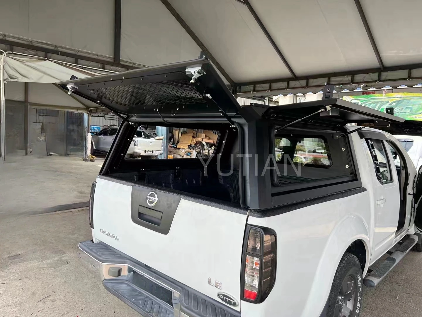 TRUCK CANOPY  For Nissan Navara D40 NP300 LE BLACK TITAN HYBRID CANOPY  Truck topper waterproof Anti theft Hardtop canopy