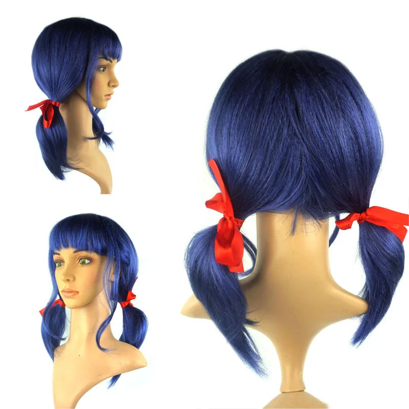 Lolita Anime Ladybug Cosplay peluca para mujer, tocado recomendado, atuendo de Carnaval