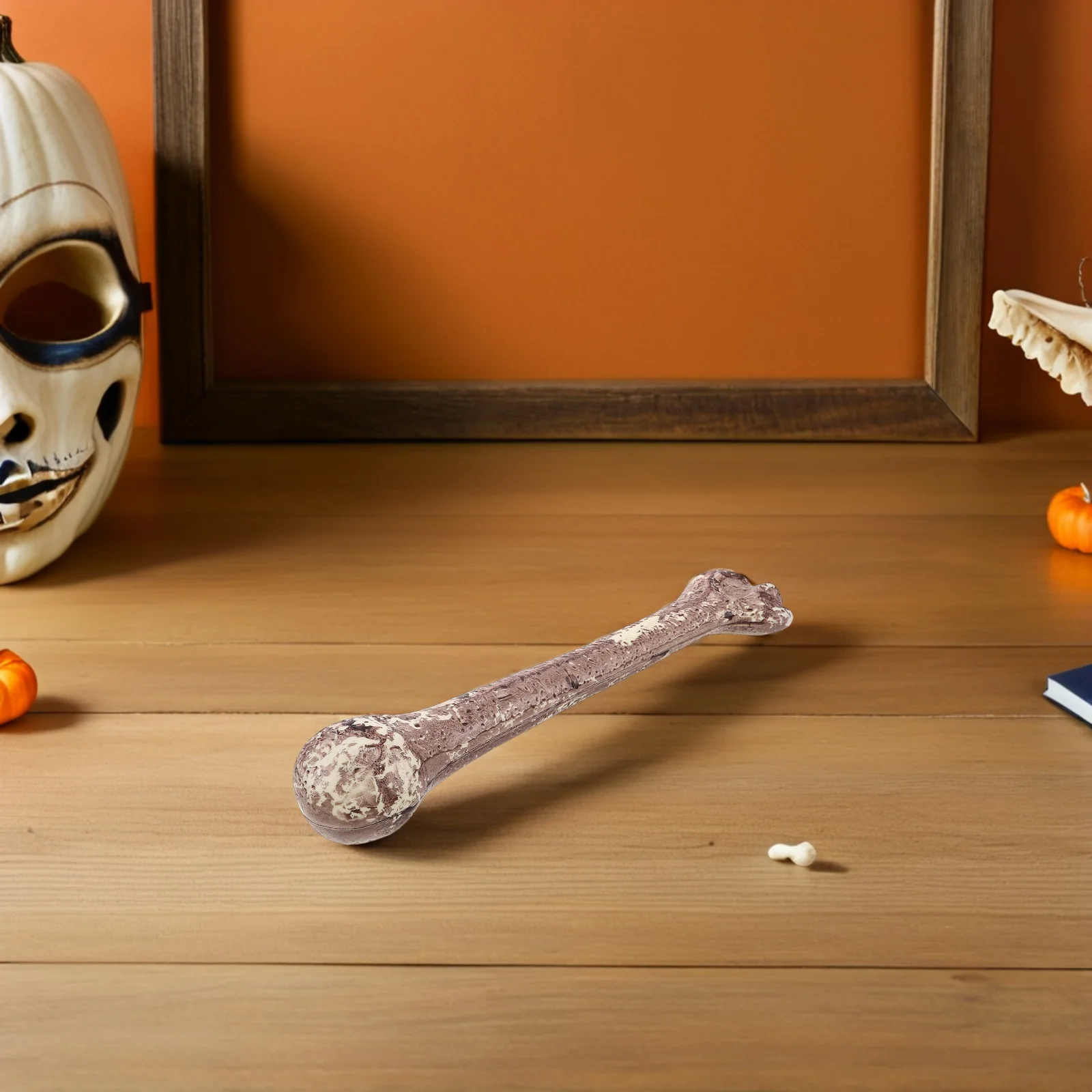 4 szt. Symulowane kości na Halloween, plastikowe sztuczne kości, dekoracja DIY, straszne rekwizyty na imprezę, nawiedzony dom, plastikowe kości, kości na Halloween