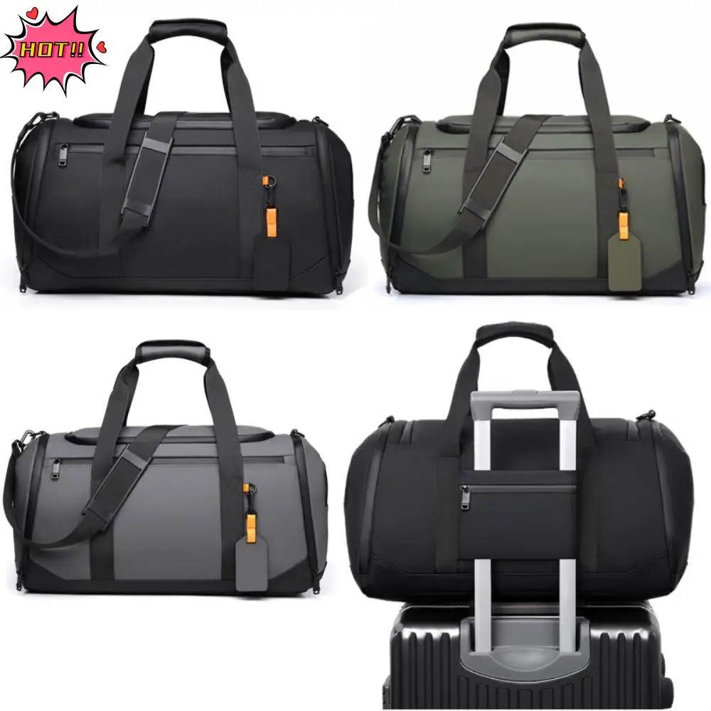 

Водонепроницаемая дорожная спортивная сумка большой емкости для хранения, спортивная спортивная сумка, портативная сумка через плечо с несколькими отделениями, уличная сумка