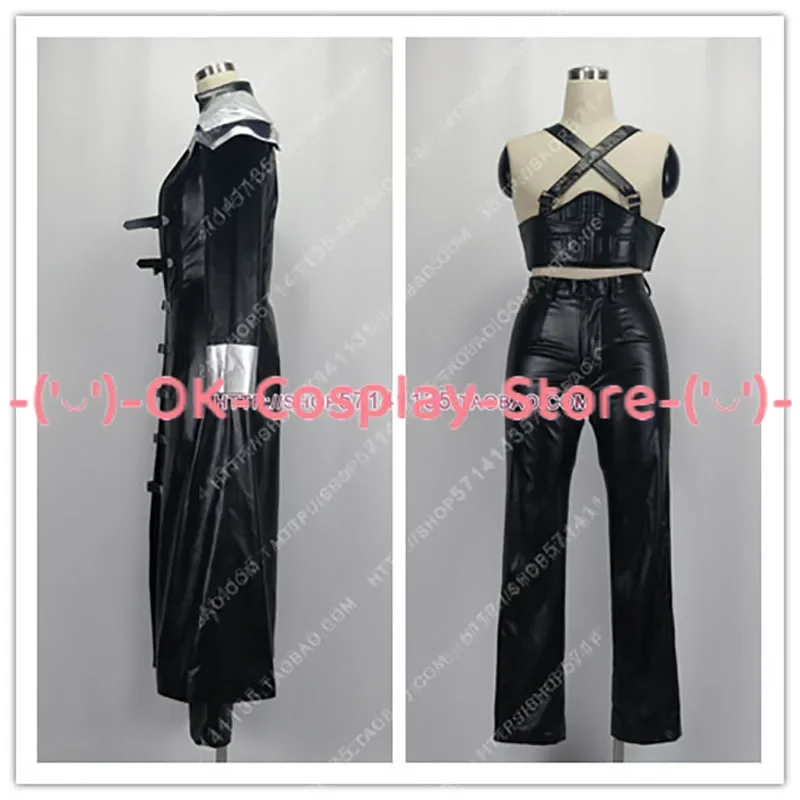 FFVII Sephiroth Cosplay Costume Final Fantasy Cosplay Suit Cloak Top Pants Halloween Party Uniforms Anime Clothing Custom Made