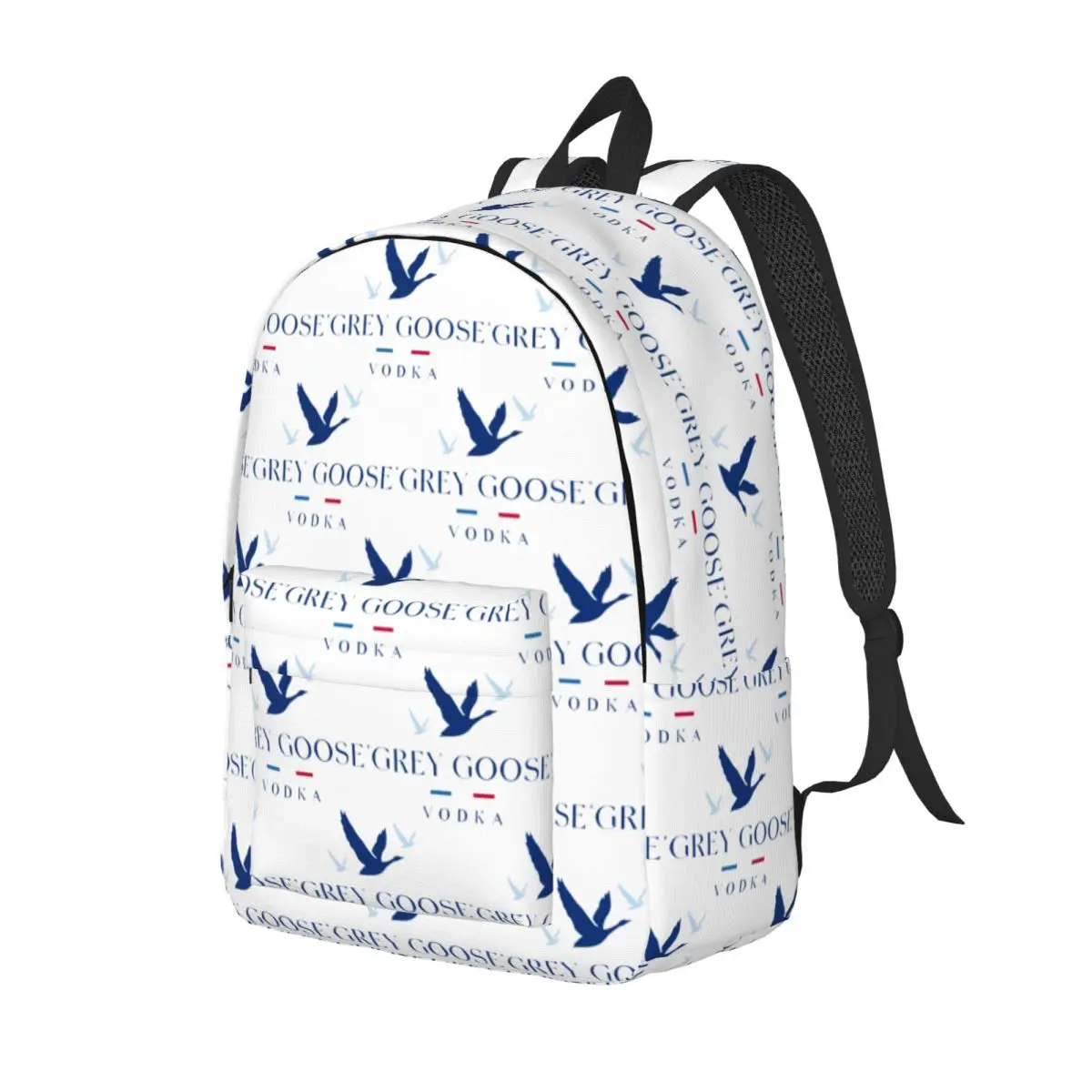 Grey Goose Vodka Student Backpack School Bag Hiking Travel Daypack for Men Women Fashion Bookbag Shoulder Bags
