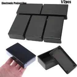 Hot Sale 9 Sizes ABS Plastic Electronic Project Box High Quality Black Instrument Case Enclosure Boxes Waterproof Cover Project