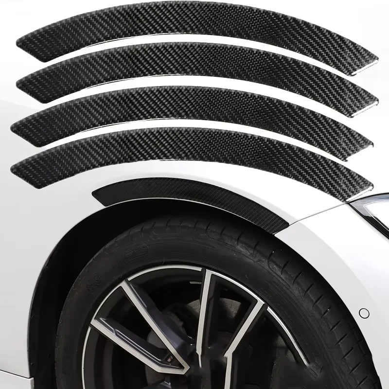 1Pair Universal Car Wheel‑Arch Decor Sticker Anti‑Scratch Anti‑Collision Strip Wheel Brow Scratch‑Hide Exterior Protector