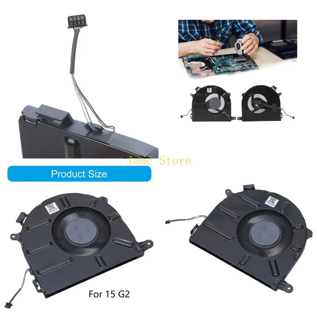 

LX0B Notebook CPU Cooling Fan 5V 4Pin 4Wire CPU Radiator for 15 2 G3 4 5