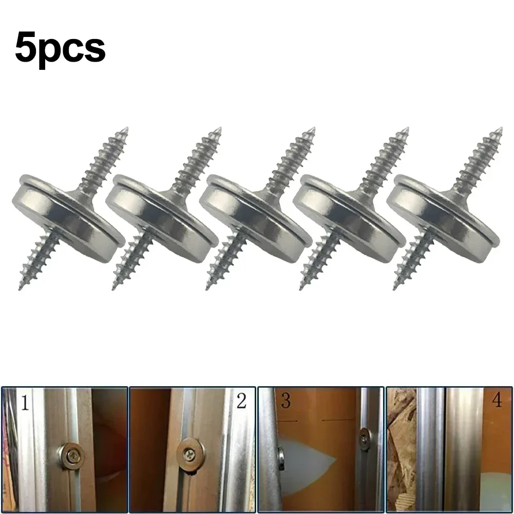 5set Magnetic Latch Fastener Kitchen Pull For Wardrobe Sliding Doors Drawers Brand New Cabinet Catch Replacement Spare Parts Kit