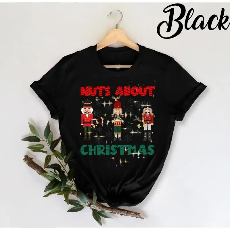 Nuts About Christmas T Shirt Nutcracker Ladies Ballet Ballerina