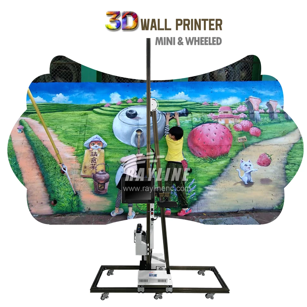 2 Years Warranty Epson DX7/dx10/tx800 Double Nozzle 3d Drawing Wall Painting Printing Machine Wall Mural Printer Indoor Outdoor