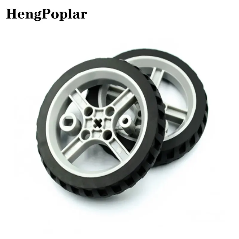 100PCS 6514 TT motor free wheel cross shaft Narrow wheel Narrow wheel 65mm motor tracking line,for intelligent Robot/toy car