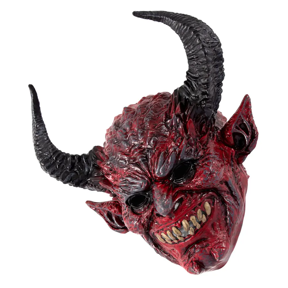 

Halloween Devil Mask Full Face Horned Horror Costume for Cosplay Masquerade Party Scary Demon Ghost Monster Mask