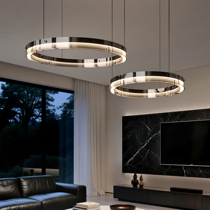 Modern Home Decor Ring LED Lights Pendant Light Lamps for Living Room Chandeliers for Dining Room Hanging Light Indoor Lighting