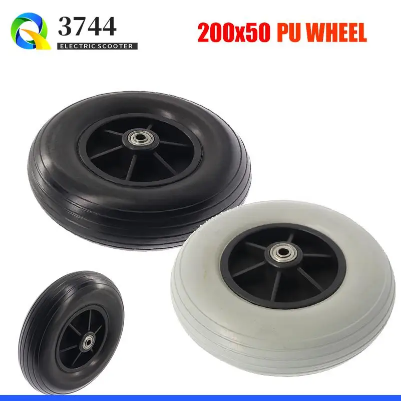 

Solid wheel 200X50 for Wheelchair Accessories High-performance 200*50 8 Inch PU Solid Wheel Tire