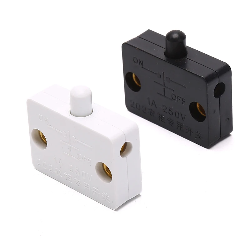 1PC Closet Cabinet Light  Automatic Reset Switch Home Cabinet Door Control Switch