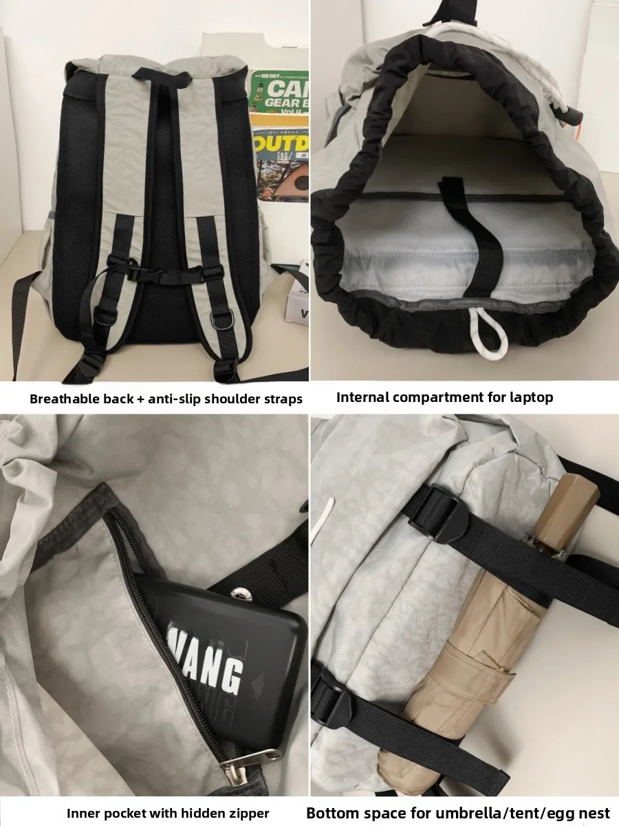 Mochila de Viaje Casual de an Capacidad, Impermeable, para Hombres, para Viajes Cortos, ra, para Estudiantes Universita...