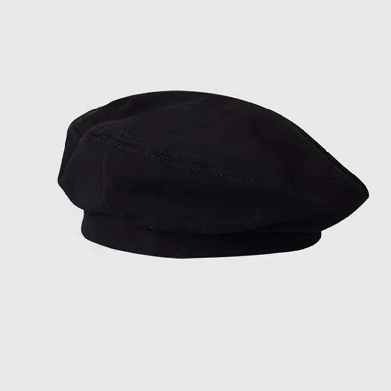 Kobiety Dziewczyna Beret Artysta Ciepłe Bawełniane Ośmiokątne Płaskie Czapki Jesień Zima Czapka Czapka Vintage Beret Czapki Jednolity Kolor Nakrycia Głowy