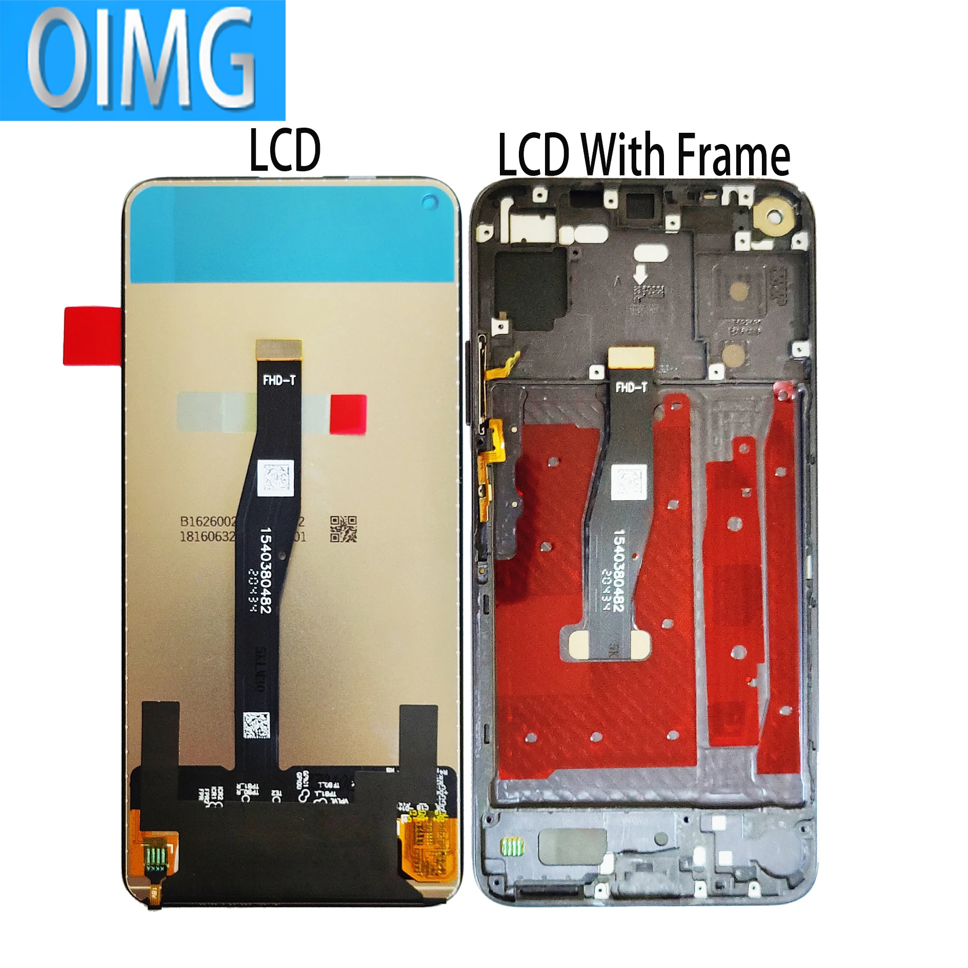 For Huawei Nova 5T Original LCD Display With Frame Touch Screen YAL L21 L61 L71 L61D  Panel Digitizer Replacement Parts