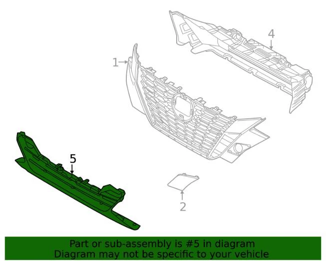 62254-6LY0A المصد الأمامي السفلي مصبغة حماية طقم هيكل السيارة ضبط ل 2024-2025 نيسان سنترا مصبغة الوفير الشبكة السفلية