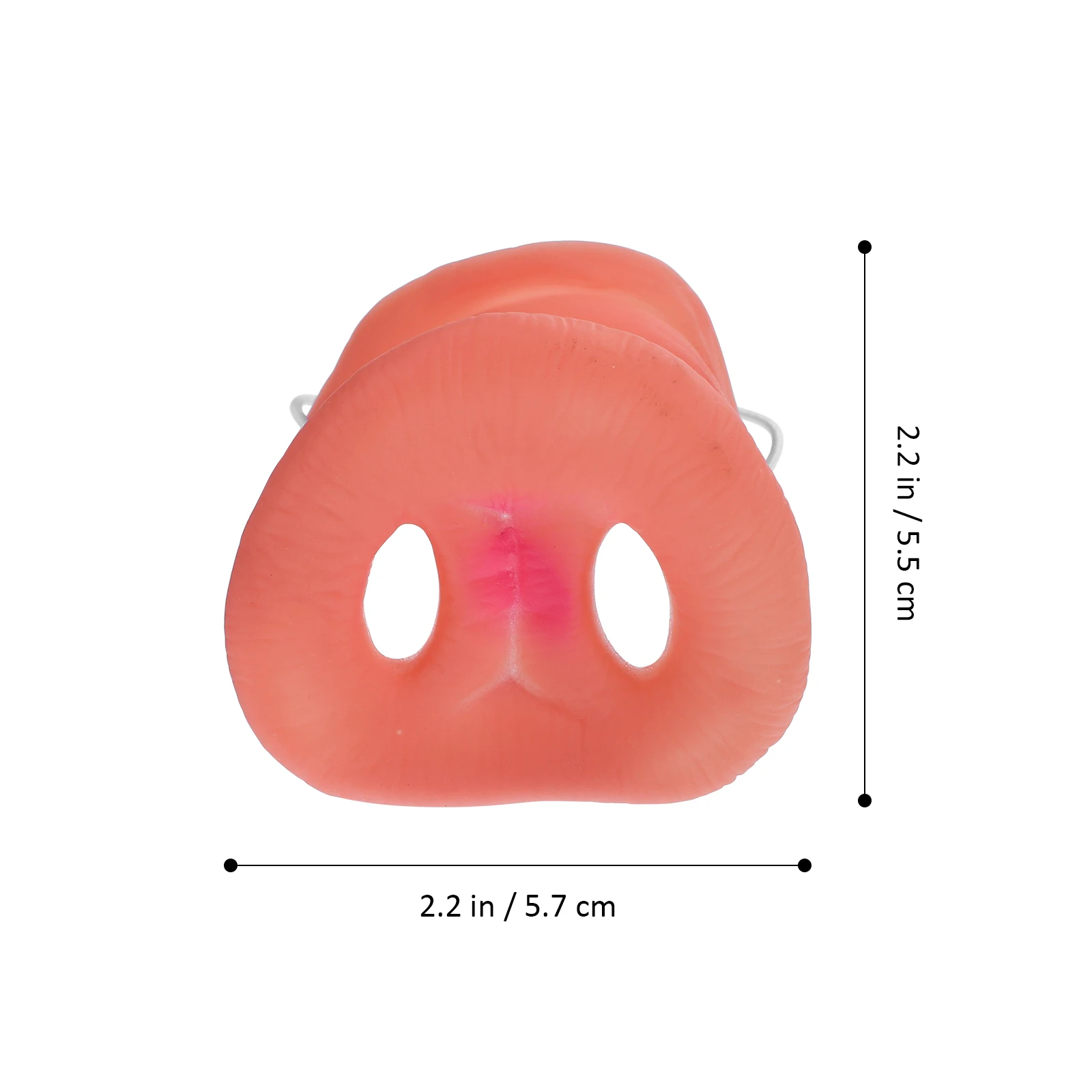 

3 pcs Props Fake Animal Masquerade Pig Mask Cosplay Nose Costume Accessories Vinyl Pig Nose Mask Adjustable Strap Performance