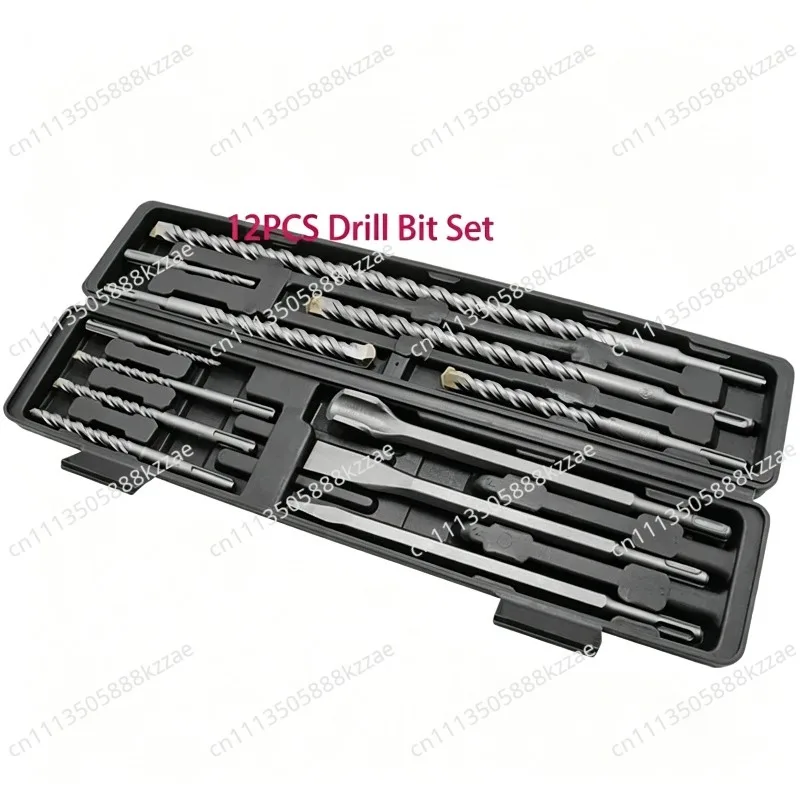Chisel Shank Hammer Drill Bit Set Concrete Masonry Grooving Rock Drill Bits Power Tool Accessories