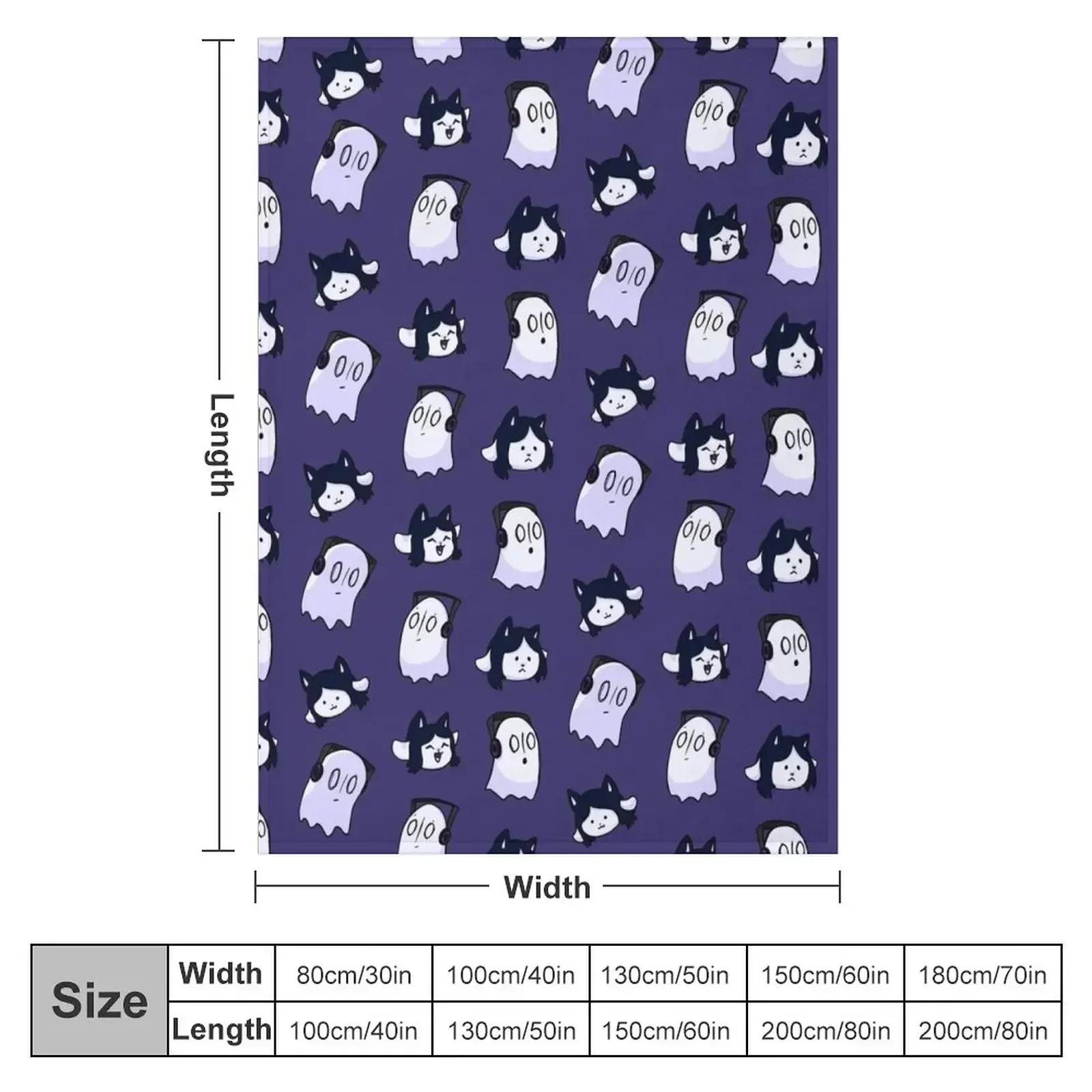 Blookies 'n' Temmies Pattern Throw Blanket Blankets Sofas Of Decoration Plush Soft Plaid Blankets