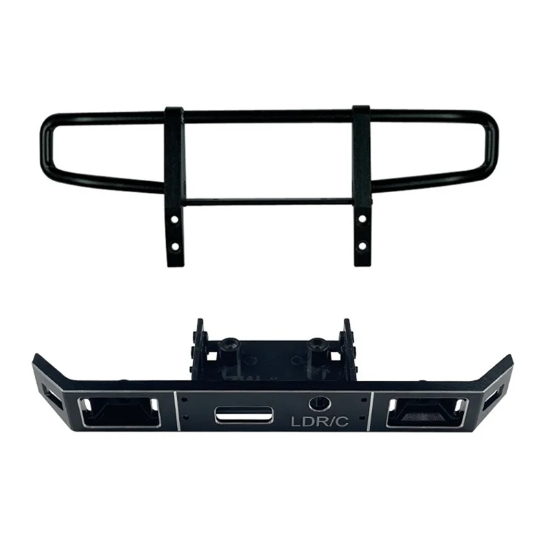 LD-P06 paraurti anteriore in metallo per LDRC LD-P06 LD P06 Unimog 1/12 RC Truck Car upgrade accessori per parti, nero