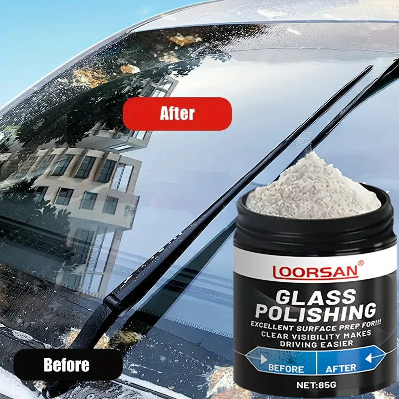 Professional polishing powder for glass surfaces,suitable for quickly restoring the clarity of glass in cars,campers and mirrors