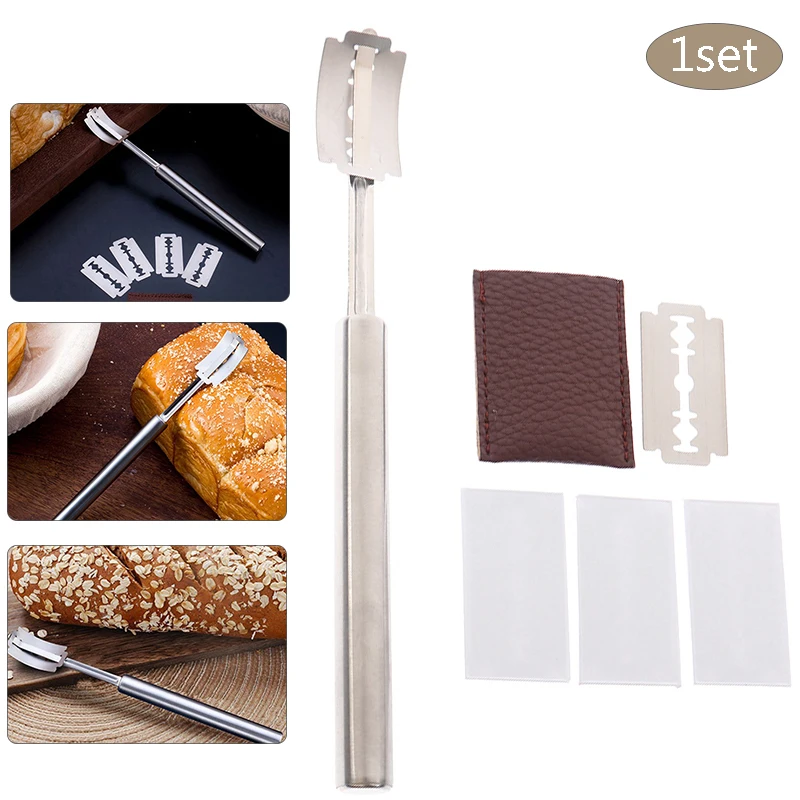 1set Bread Bakers Lame Slashing Tool Dough Making Razor Accessories For Baking Blade Slashing Tool Making Cutter