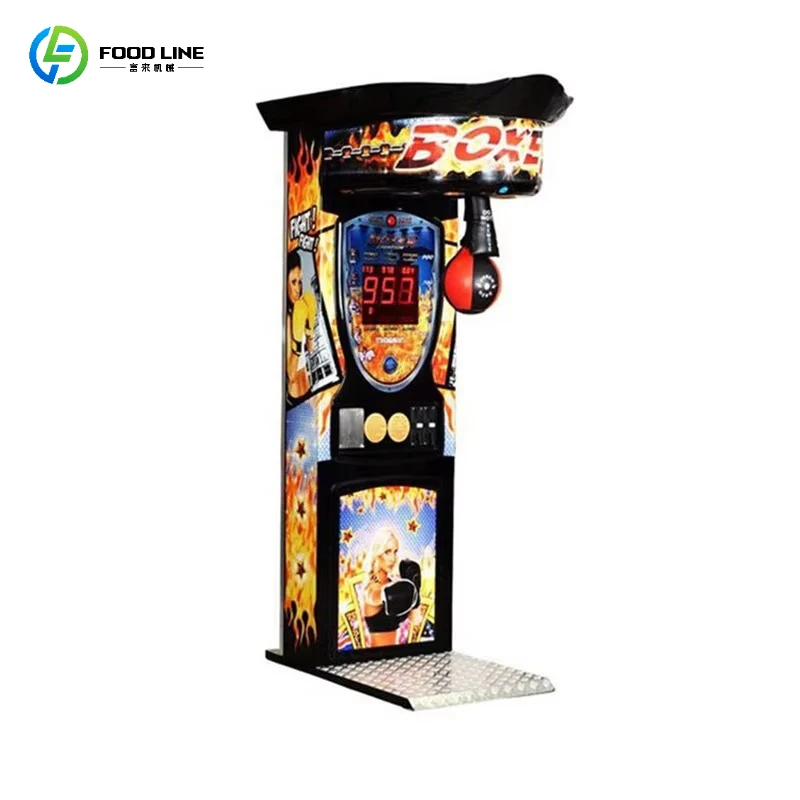 32 Inch LCD Screen Coin Operated Arcade Boxing Punch Machine Ticket Lottery Boxing Vending Machine Customized