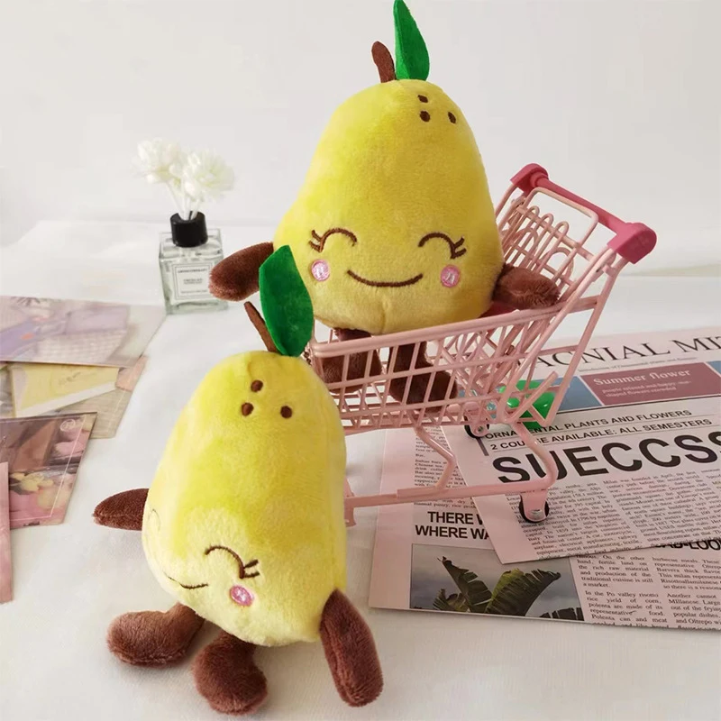 Cartoon Cute Plush Mango Doll Toy Pendant Stuffed Plush Fruit Keychain Pendant Backpack Accessories Decoration Stuffed Toys Gift